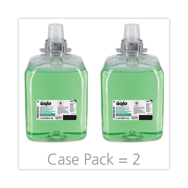 GOJO® Green Certified Foam Hair and Body Wash, Cucumber Melon, 2,000 mL Refill, 2/Carton (GOJ526302)