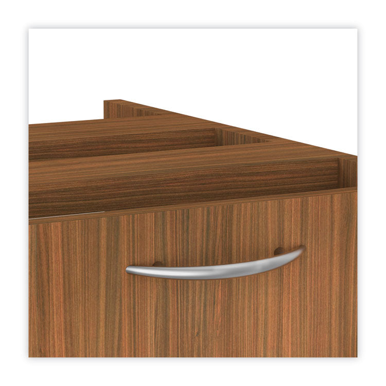 Alera® Alera Valencia Series Hanging Pedestal File, Left/Right, 2-Drawer: Box/File, Legal/Letter, Modern Walnut,15.63 x 20.5 x 19.25 (ALEVA552222WA)