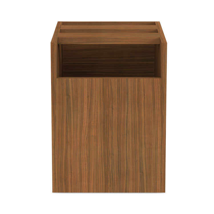 Alera® Alera Valencia Series Hanging Pedestal File, Left/Right, 2-Drawer: Box/File, Legal/Letter, Modern Walnut,15.63 x 20.5 x 19.25 (ALEVA552222WA)