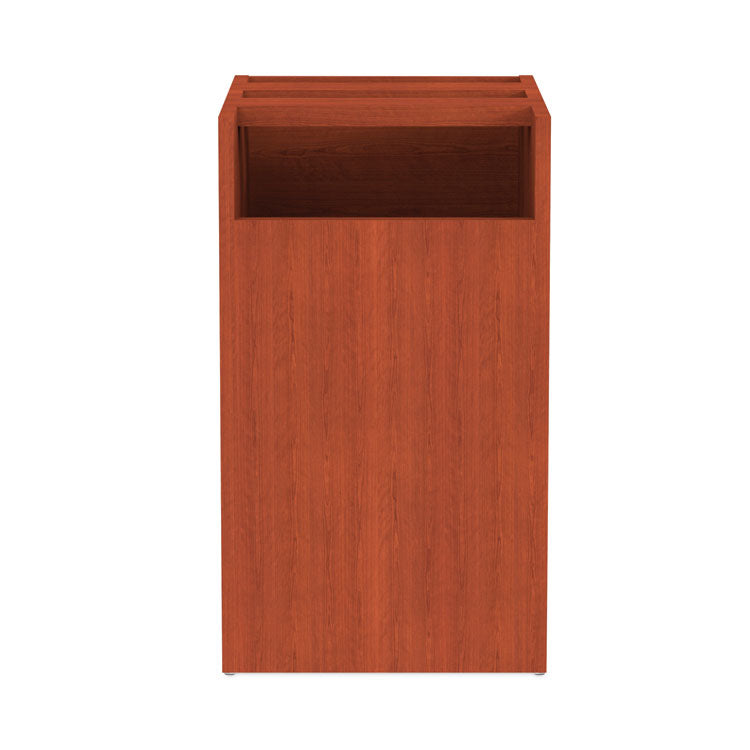 Alera® Alera Valencia Series Full Pedestal File, Left/Right, 2 Legal/Letter-Size File Drawers, Medium Cherry, 15.63" x 20.5" x 28.5" (ALEVA542822MC)