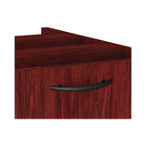 Alera® Alera Valencia Series Full Pedestal File, Left or Right, 2 Legal/Letter-Size File Drawers, Mahogany, 15.63" x 20.5" x 28.5" (ALEVA542822MY)