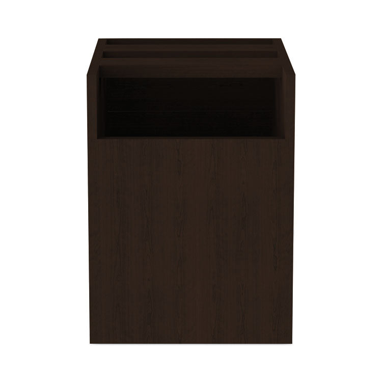 Alera® Alera Valencia Series Hanging Pedestal File, Left/Right, 2-Drawers: Box/File, Legal/Letter, Espresso, 15.63" x 20.5" x 19.25" (ALEVA552222ES)