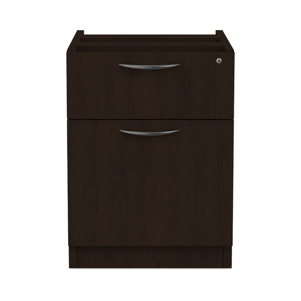 Alera® Alera Valencia Series Hanging Pedestal File, Left/Right, 2-Drawers: Box/File, Legal/Letter, Espresso, 15.63" x 20.5" x 19.25" (ALEVA552222ES)