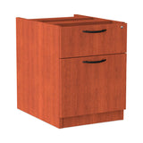 Alera® Alera Valencia Series Hanging Pedestal File, Left/Right, 2-Drawer: Box/File, Legal/Letter, Cherry, 15.63 x 20.5 x 19.25 (ALEVA552222MC)