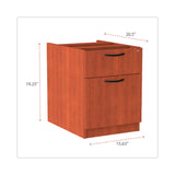 Alera® Alera Valencia Series Hanging Pedestal File, Left/Right, 2-Drawer: Box/File, Legal/Letter, Cherry, 15.63 x 20.5 x 19.25 (ALEVA552222MC)