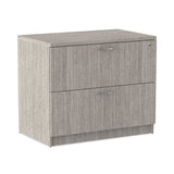 Alera® Alera Valencia Series Lateral File, 2 Legal/Letter-Size File Drawers, Gray, 34" x 22.75" x 29.5" (ALEVA513622GY)