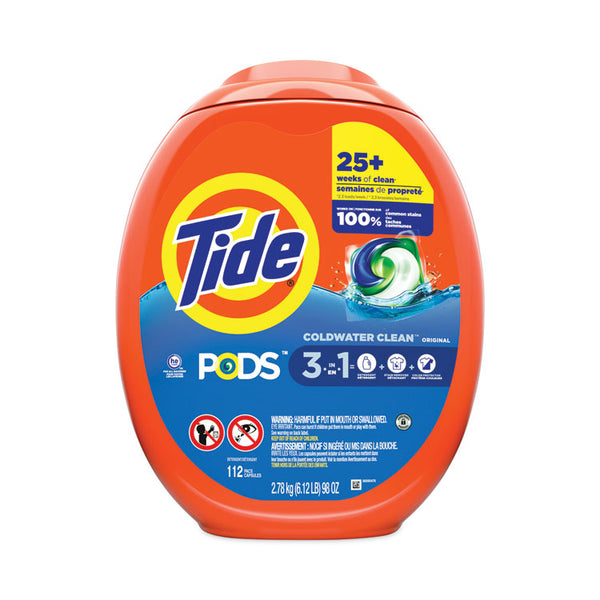 Tide® Pods, Tide Original, 112 Pods/Tub, 4 Tubs/Carton (PGC03243)