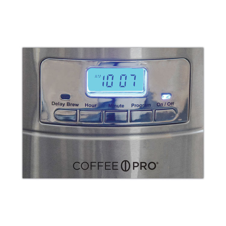 Coffee Pro Home/Office Euro Style Coffee Maker, Stainless Steel (OGFCPCM4276) Each