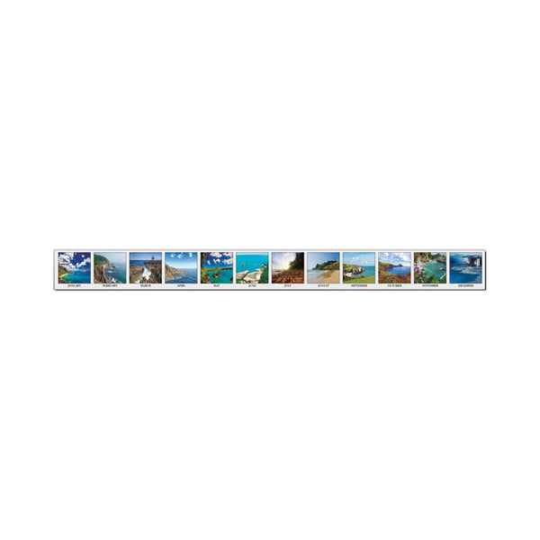 House of Doolittle™ Recycled Earthscapes Desk Pad Calendar, Seascapes Photography, 18.5 x 13, Black Binding/Corners,12-Month (Jan to Dec): 2026 (HOD1386) Each