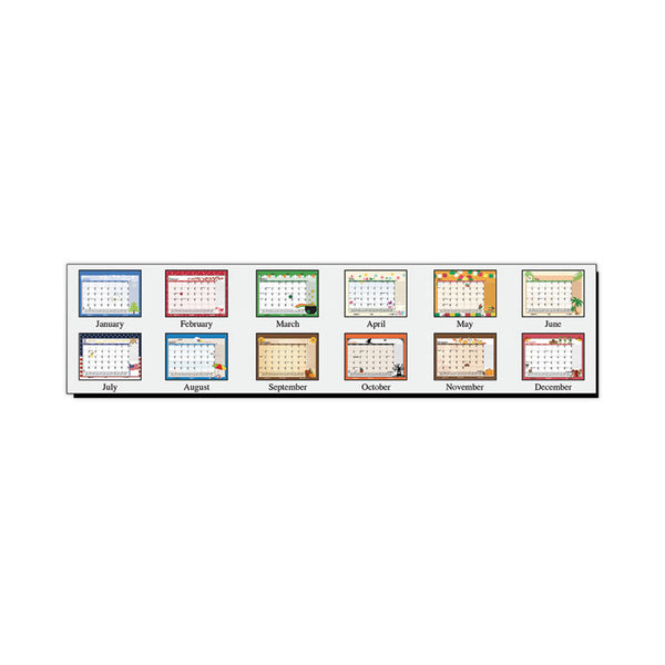 House of Doolittle™ Recycled Desk Pad Calendar, Illustrated Seasons Artwork, 18.5 x 13, Black Binding/Corners,12-Month (Jan to Dec): 2026 (HOD1396) Each
