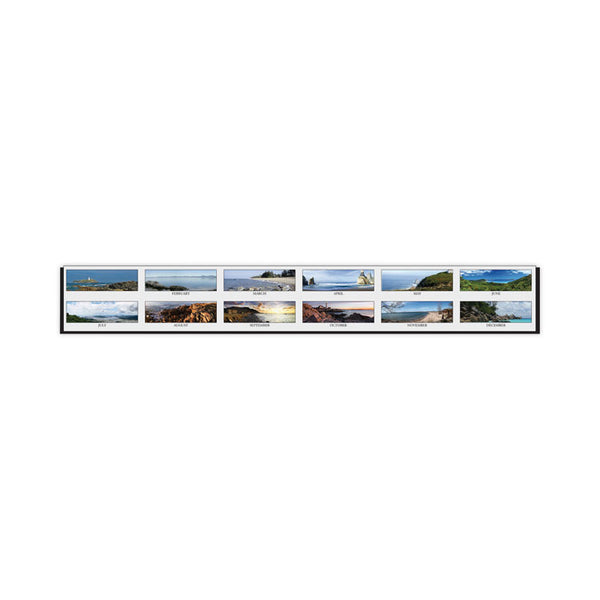 House of Doolittle™ Earthscapes Recycled Monthly Desk Pad Calendar, Coastlines Photos, 18.5 x 13, Black Binding/Corners,12-Month (Jan-Dec): 2026 (HOD1786) Each