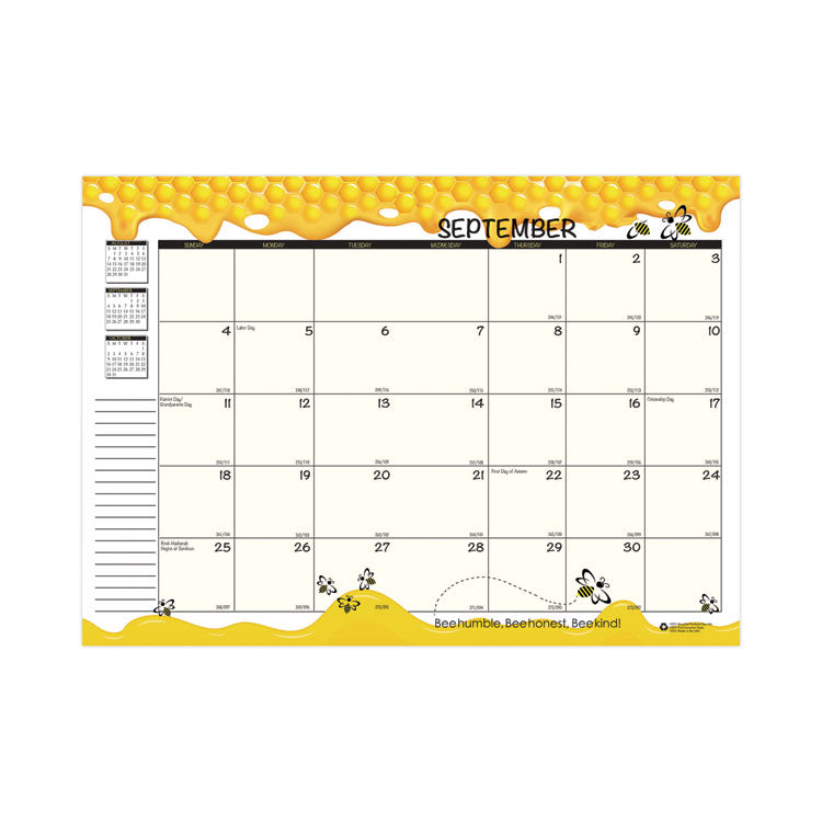 Recycled Academic Honeycomb Planner, Honeycomb Artwork, 10 x 7, Multicolor Cover, 12-Month (Aug to July): 2024 to 2025 (HOD266502) Each