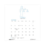 House of Doolittle™ Recycled Academic Zodiac Wall Calendar, 11 x 14, Multicolor Sheets, 12-Month (Aug to July): 2025 to 2026 (HOD3185) Each