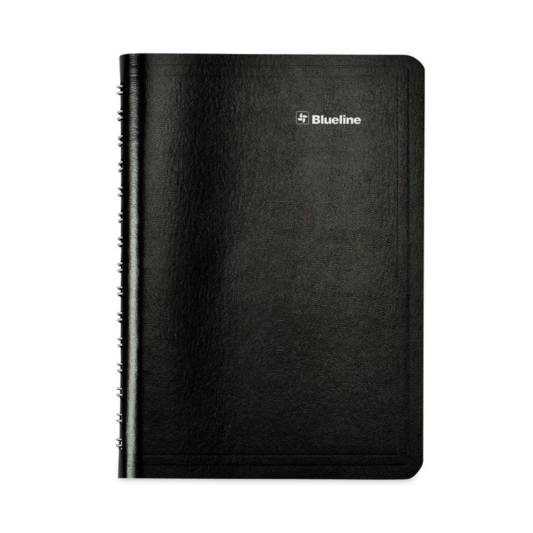 Blueline® Academic Daily/Monthly Planner, 8 x 5, Black Cover, 12-Month (Aug to July): 2023 to 2024 (REDCA201BLK)