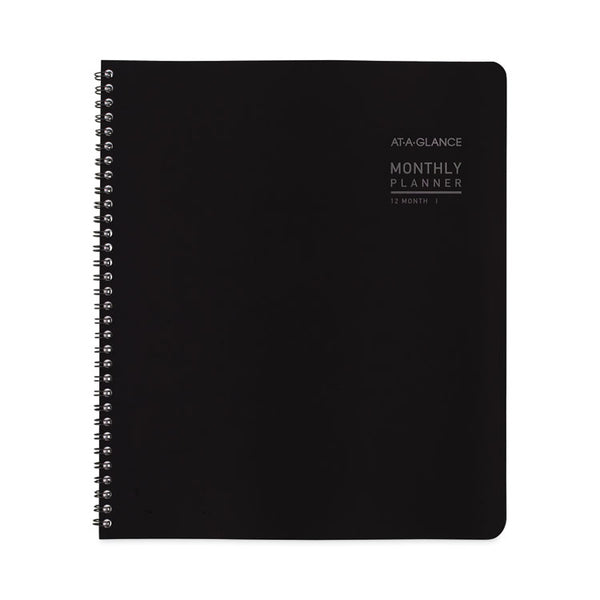 AT-A-GLANCE® Contemporary Lite Monthly Planner, Contemporary Lite Artwork, 11 x 9, Black Cover, 12-Month (Jan to Dec): 2024 (AAG7026XL05)