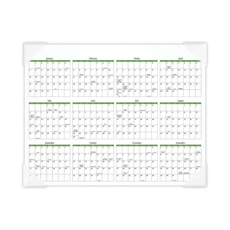 AT-A-GLANCE® Floral Panoramic Desk Pad, Floral Photography, 22 x 17, White/Multicolor Sheets, Clear Corners, 12-Month (Jan-Dec): 2023 (AAG89805)