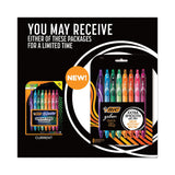 BIC® Gel-ocity Quick Dry Gel Pen, Retractable, Medium 0.7 mm, Assorted Ink and Barrel Colors, 8/Pack (BICRGLCGAP81AST) Pack of 8