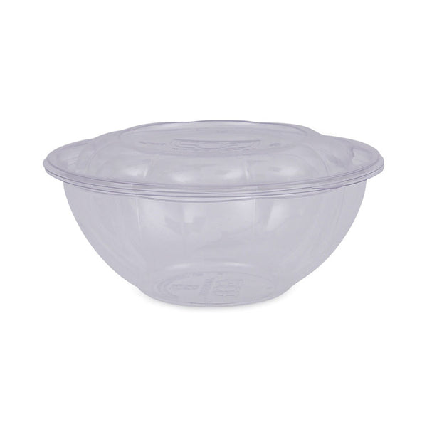 Eco-Products® Renewable and Compostable Salad Bowls with Lids, 24 oz, Clear, Plastic, 50/Pack, 3 Packs/Carton (ECOEPSB24)
