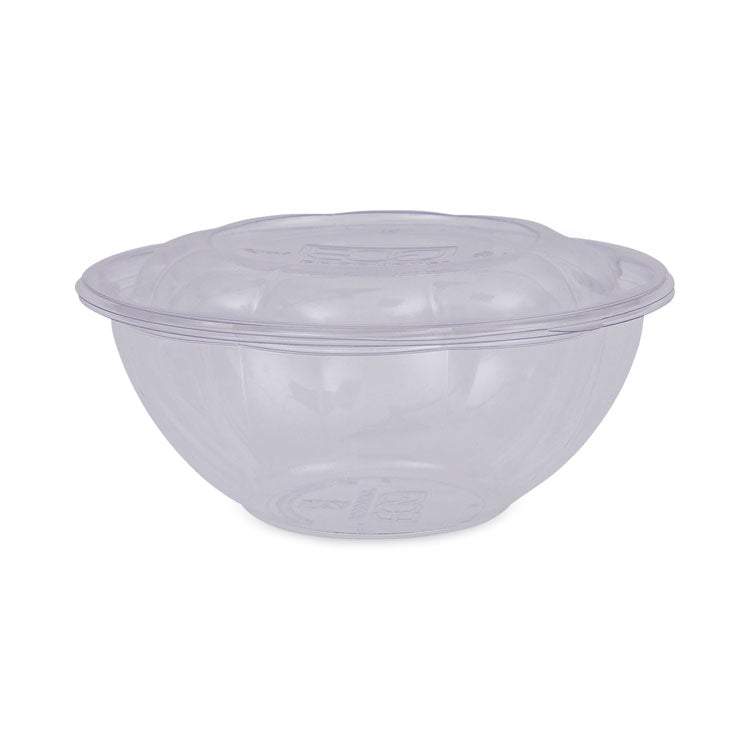 Eco-Products® Renewable and Compostable Salad Bowls with Lids, 24 oz, Clear, Plastic, 50/Pack, 3 Packs/Carton (ECOEPSB24) Case of 150