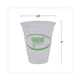 Eco-Products® GreenStripe Renewable and Compostable Cold Cups, 12 oz, Clear, 50/Pack, 20 Packs/Carton (ECOEPCC12GS)