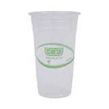 Eco-Products® GreenStripe Renewable and Compostable PLA Cold Cups, 24 oz, 50/Pack, 20 Packs/Carton (ECOEPCC24GS) Case of 1000