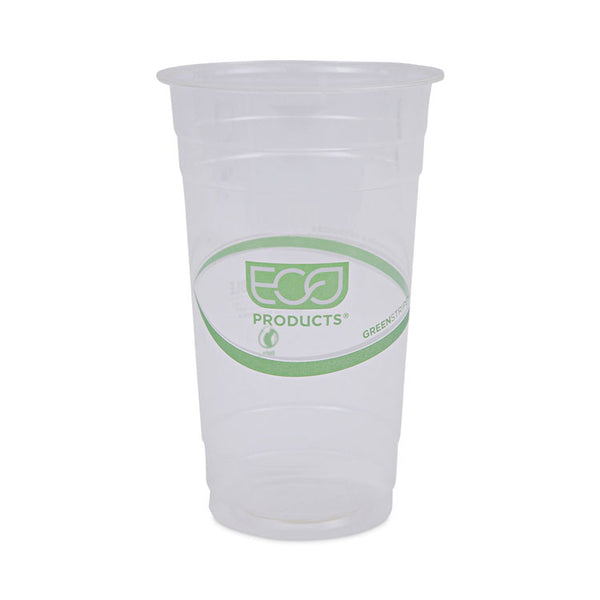 Eco-Products® GreenStripe Renewable and Compostable PLA Cold Cups, 24 oz, 50/Pack, 20 Packs/Carton (ECOEPCC24GS)