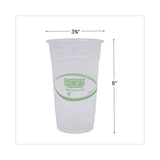 Eco-Products® GreenStripe Renewable and Compostable PLA Cold Cups, 24 oz, 50/Pack, 20 Packs/Carton (ECOEPCC24GS)