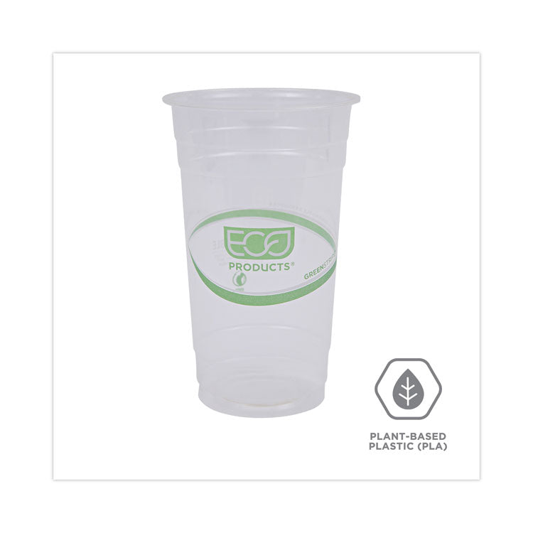 Eco-Products® GreenStripe Renewable and Compostable PLA Cold Cups, 24 oz, 50/Pack, 20 Packs/Carton (ECOEPCC24GS)