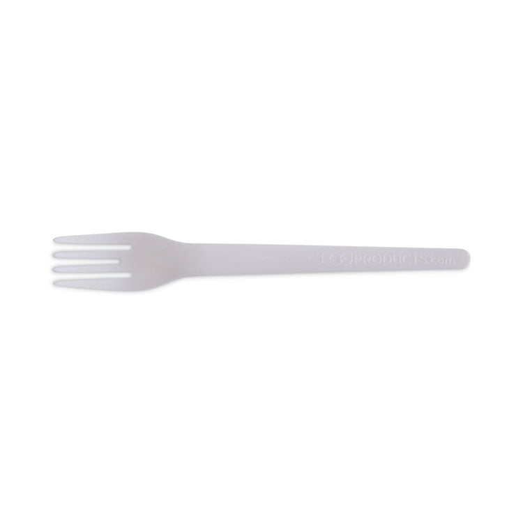 Eco-Products® Plantware Compostable Cutlery, Fork, 6", Pearl White, 50/Pack, 20 Pack/Carton (ECOEPS012)