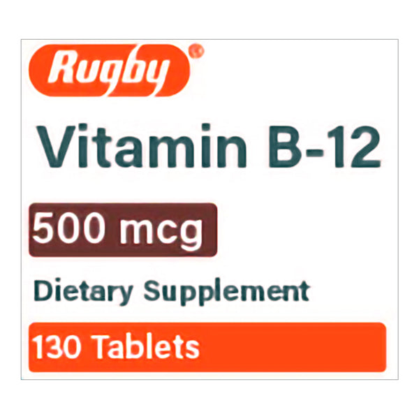 Major Pharmaceuticals Vitamin Supplement Vitamin B12 500 mcg Strength Tablet 130 per Bottle (1179567_BT) 1/BT