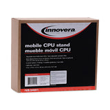 Innovera® Mobile CPU Stand, 8.75w x 10d x 5h, Light Gray (IVR54001) Each