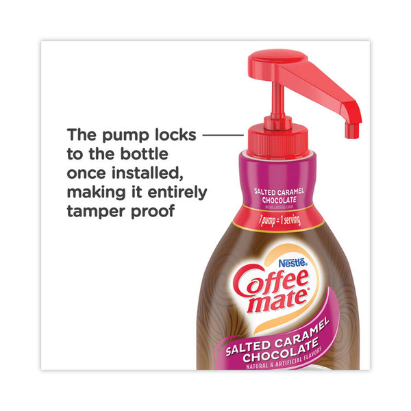Coffee mate® Liquid Creamer Pump Bottle, Salted Caramel, 1.5 Liter Pump Bottle, 2/Carton (NES79976CT)