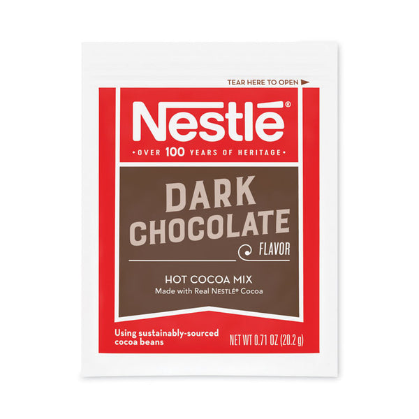 Nestlé® Hot Cocoa Mix, Dark Chocolate, 0.71 Packets, 50 Packets/Box, 6 Boxes/Carton (NES70060CT)
