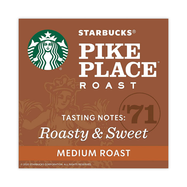 Starbucks® Whole Bean Coffee, Pike Place Roast, 1 lb Bag, 6/Carton (SBK11017854CT) Each