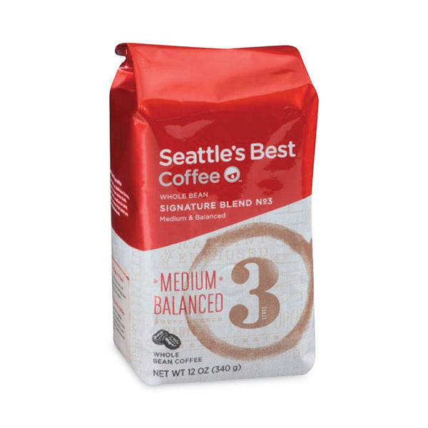 Seattle's Best™ Port Side Blend Whole Bean Coffee, Medium Roast, 12 oz Bag, 6/Carton (SBK11008570CT) Case of 6