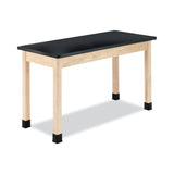 Diversified Woodcrafts Classroom Science Table, 54w x 24d x 36h, Black Epoxy Resin Top, Maple Base (DVWP7206M36N) Each