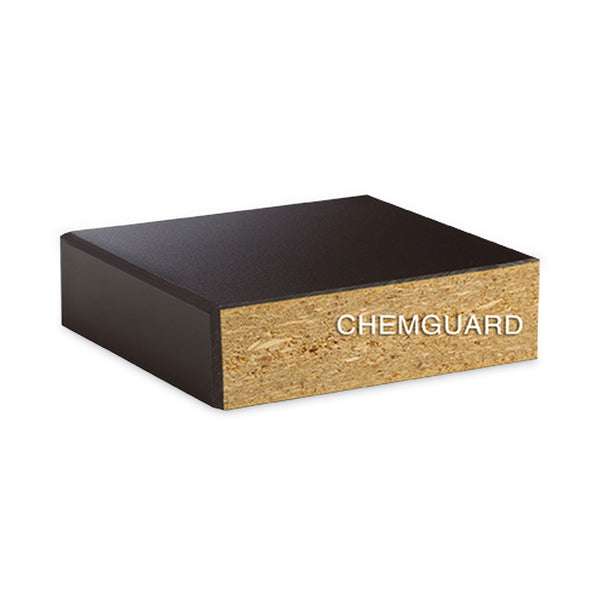 Diversified Woodcrafts Classroom Science Table, 48w x 24d x 36h, Black ChemGuard High Pressure Laminate (HPL) Top, Oak Base (DVWP7102BK36N) Each