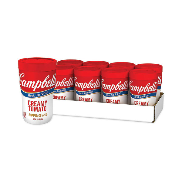 Campbell's® On The Go Creamy Tomato Soup, 11.1 oz Cup, 8/Carton, Ships in 1-3 Business Days (GRR30700203) Each