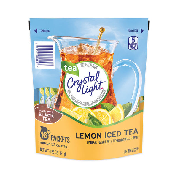 Crystal Light® Flavored Drink Mix Pitcher Packs, Iced Tea, 0.14 oz Packets, 16 Packets/Pouch, 1 Pouch/Carton, Ships in 1-3 Business Days (GRR22000553)