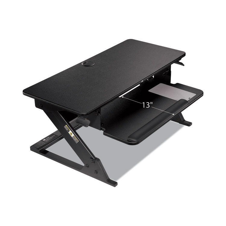 3M™ Precision Standing Desk, 35.4" x 22.2" x 6.2" to 20", Black (MMMSD60B)