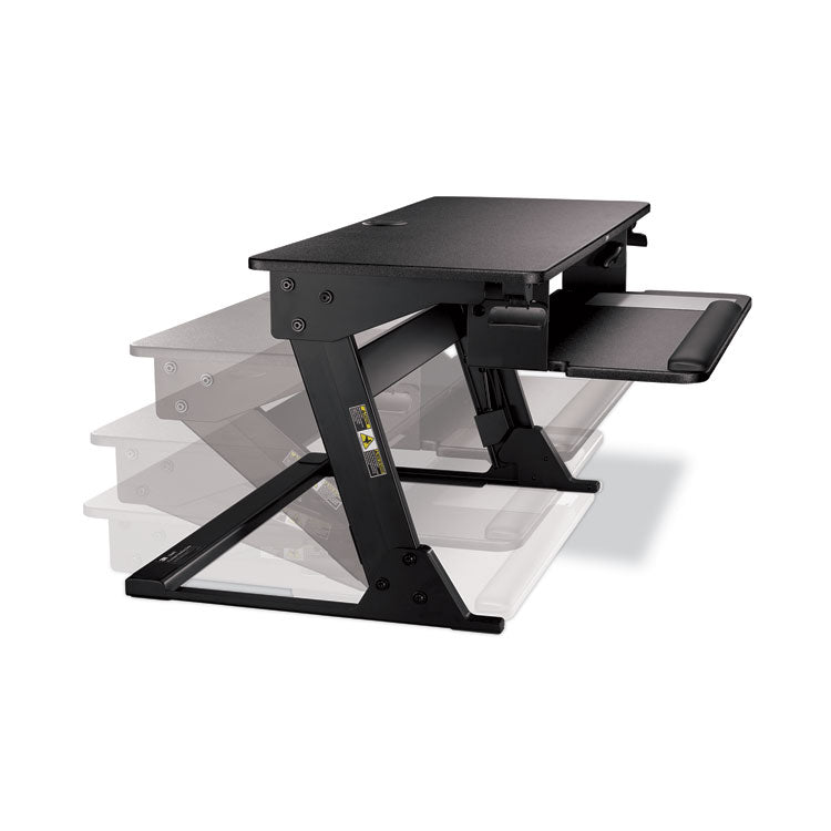 3M™ Precision Standing Desk, 35.4" x 22.2" x 6.2" to 20", Black (MMMSD60B)