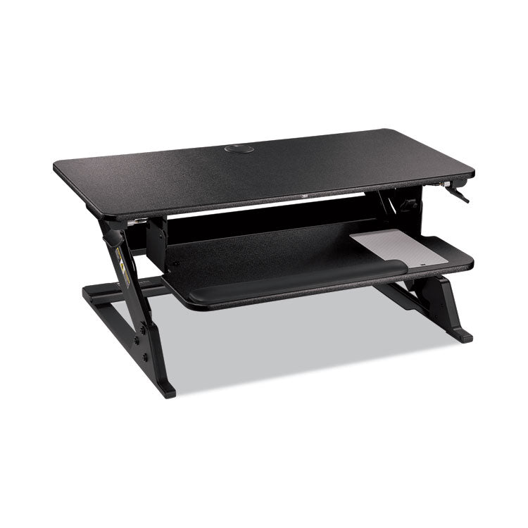 3M™ Precision Standing Desk, 35.4" x 22.2" x 6.2" to 20", Black (MMMSD60B)