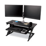 3M™ Precision Standing Desk, 35.4" x 22.2" x 6.2" to 20", Black (MMMSD60B)