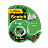 Scotch® Magic Tape in Handheld Dispenser, 1" Core, 0.5" x 37.5 ft, Clear (MMM104)