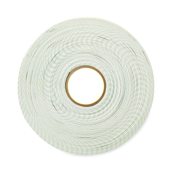 Scotch® Permanent High-Density Foam Mounting Tape, Holds Up to 2 lbs, 0.75" x 38 yds, White (MMM110MR)