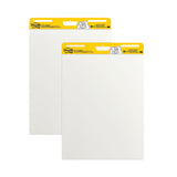 Post-it® Easel Pads Super Sticky Vertical-Orientation Self-Stick Easel Pads, Unruled, 25 x 30, White, 30 Sheets, 2/Carton (MMM559)