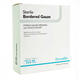 DermaRite® Bordered Gauze Island Dressing 4 X 5 Inch Rectangle Sterile (946444_BX) 25/BX