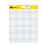 Post-it® Easel Pads Super Sticky Vertical-Orientation Self-Stick Easel Pad Value Pack, Quadrille Rule (1 sq/in), 25 x 30, White, 30 Sheets, 4/Carton (MMM560VAD4PK) 4 Pads