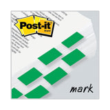 Post-it® Flags Standard Page Flags in Dispenser, Green, 50 Flags/Dispenser, 2 Dispensers/Pack (MMM680GN2) Dispenser of 100