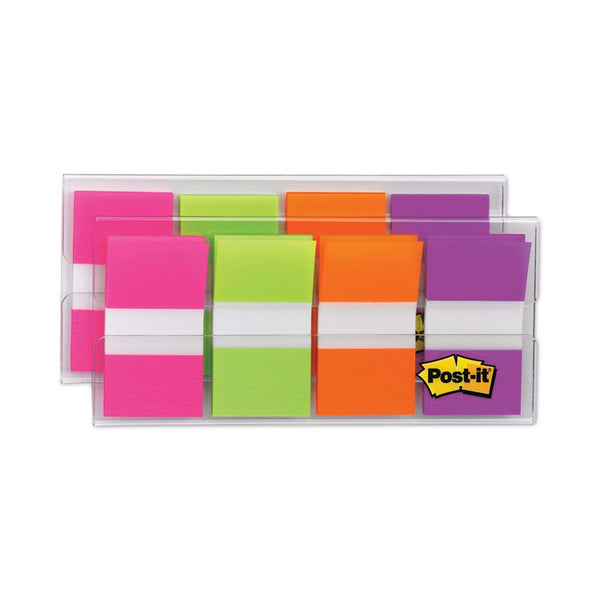 Post-it® Flags Page Flags in Portable Dispenser, Bright, 160 Flags/Dispenser (MMM680PGOP2)